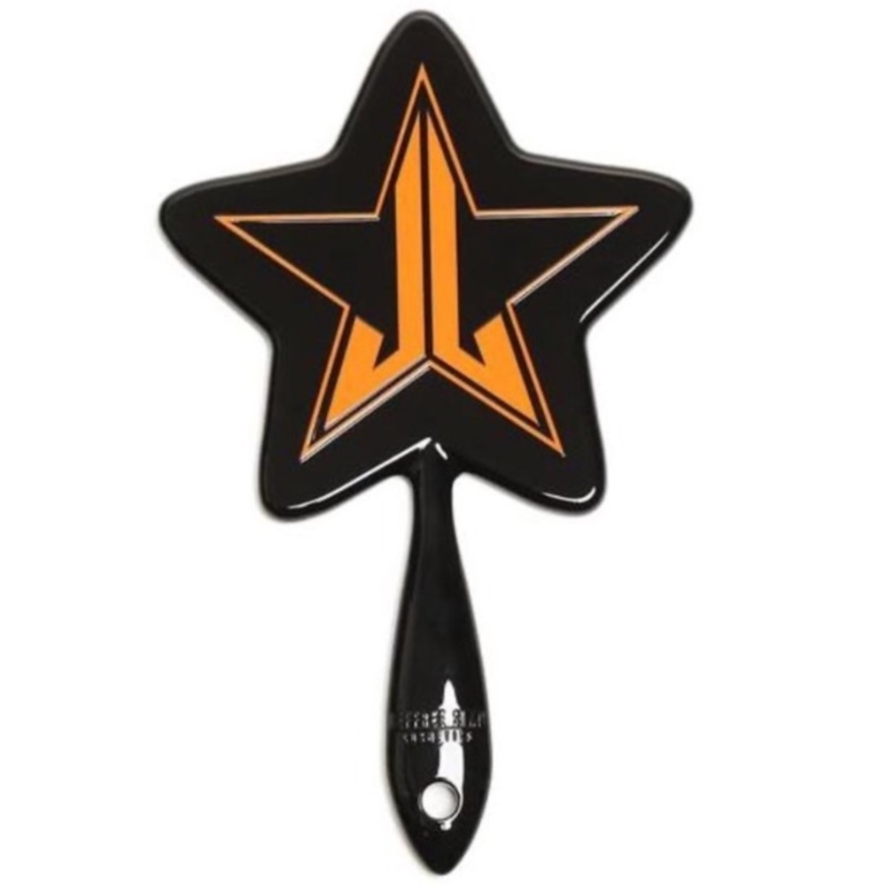 Jeffree Star Black Orange Star Hand Mirror Halloween Mystery Box NIB